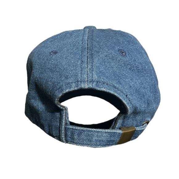 KBethos Vintage Washed Distressed Blue Denim Fitted Hat Size XS - 6 5/8 - Picture 7 of 7
